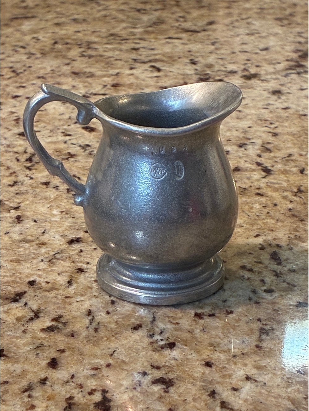 Vintage Wilton Armetale Pewter Plough Tavern Mini Creamer Pitcher RWP USA